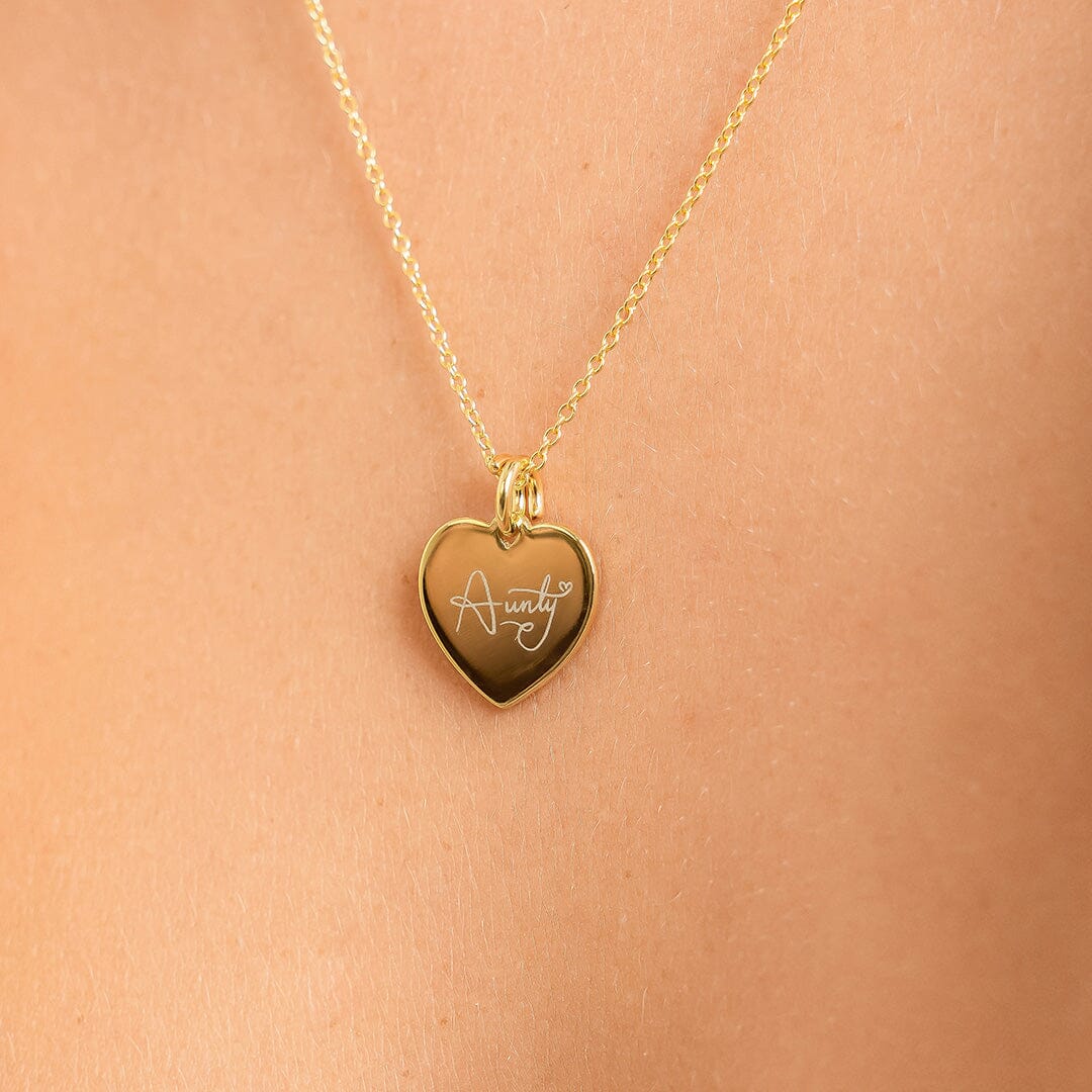 Etch Behold Heart Charm