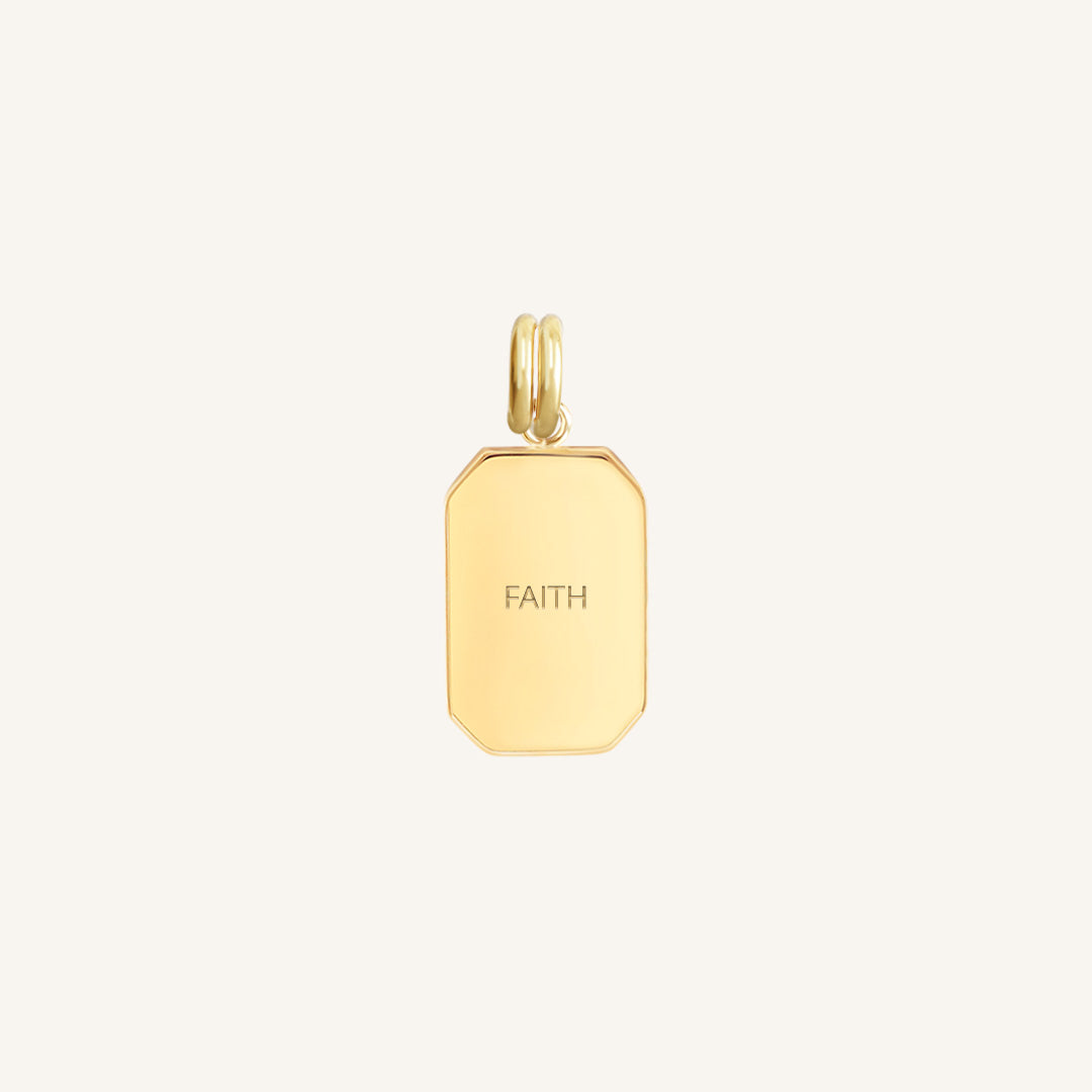 Etch Faith Charm
