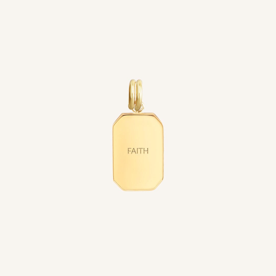 Etch Faith Charm