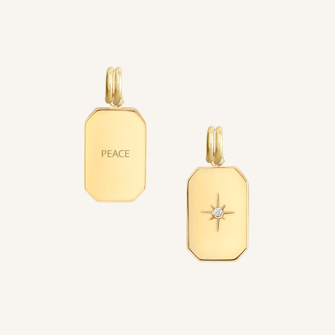 Etch Peace Charm