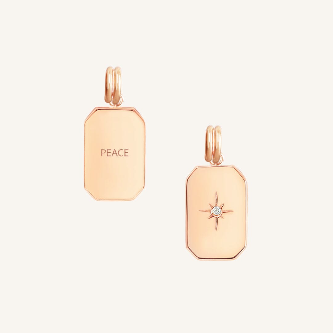 Etch Peace Charm