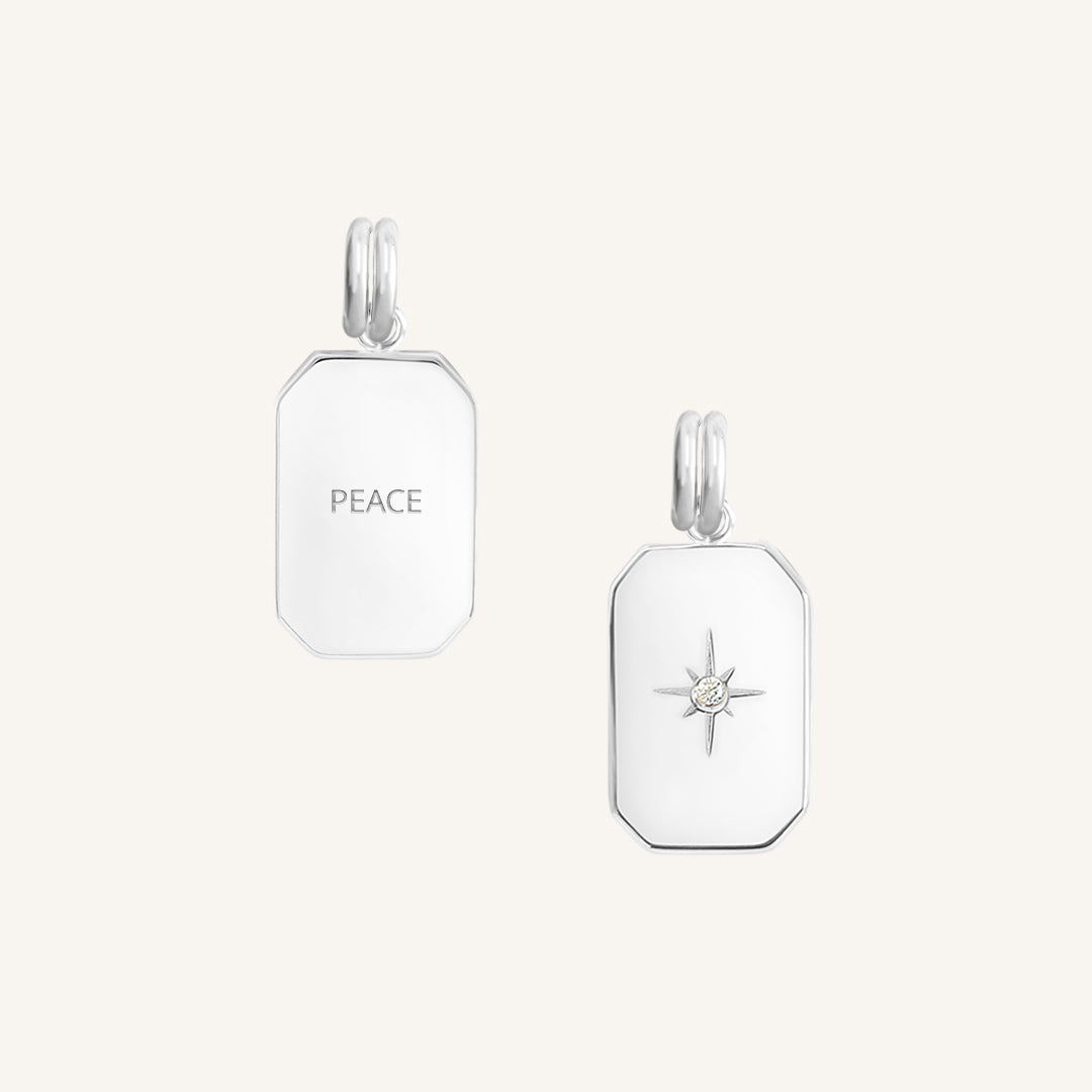 Etch Peace Charm