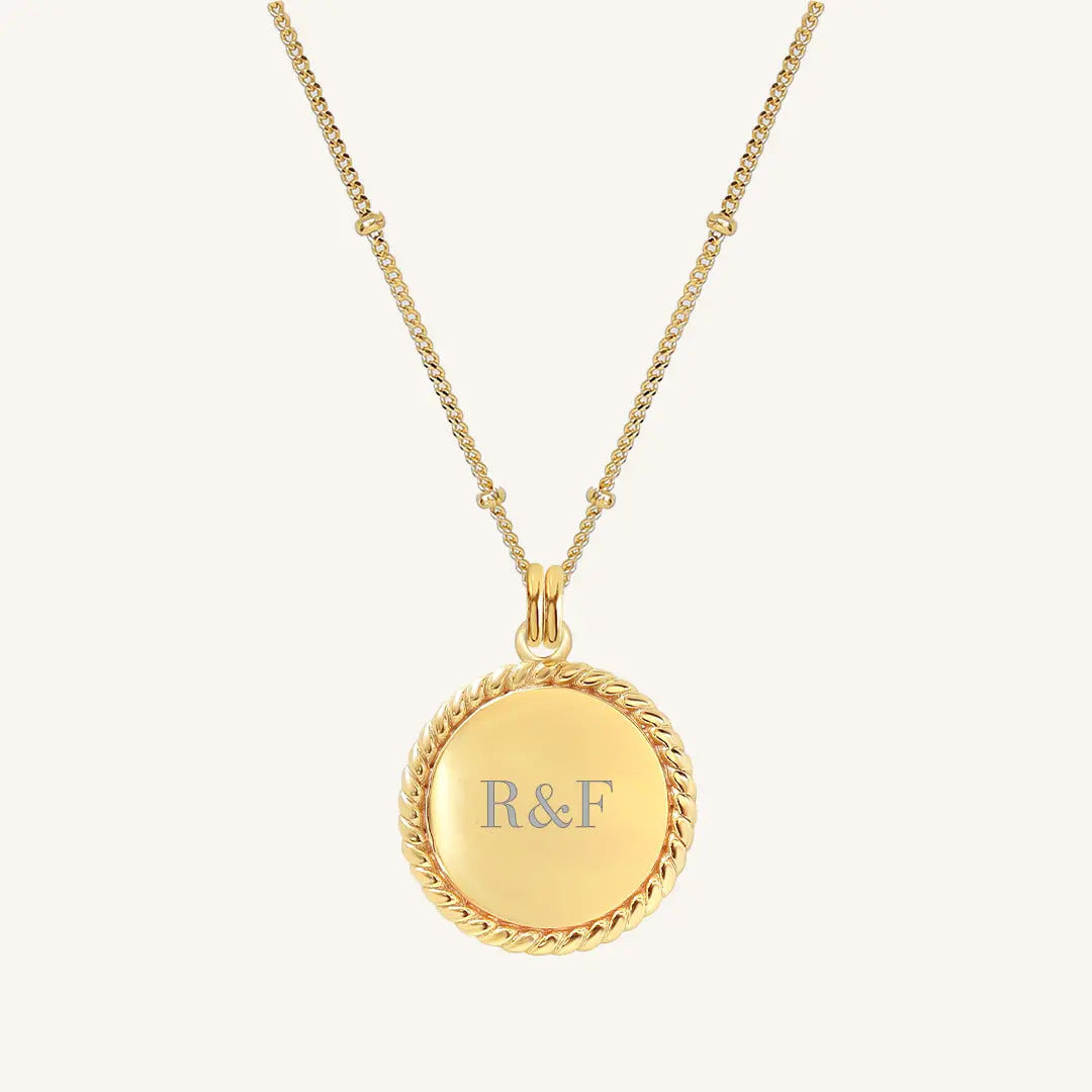 The  GOLD-Bobble  Etch Rope Necklace by  Francesca Jewellery from the Necklaces Collection.