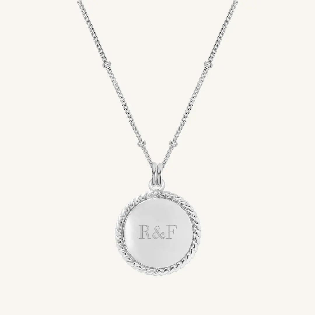 The  SILVER-Bobble  Etch Rope Necklace by  Francesca Jewellery from the Necklaces Collection.