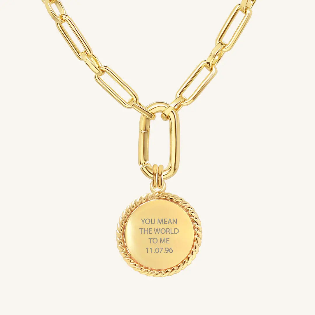 The  GOLD-Link  Etch Rope Necklace by  Francesca Jewellery from the Necklaces Collection.