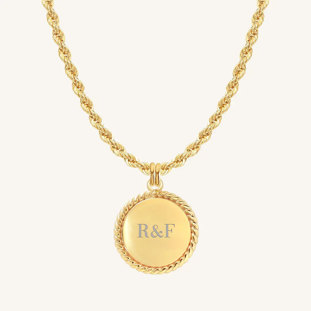 The  GOLD-Rope  Etch Rope Necklace by  Francesca Jewellery from the Necklaces Collection.