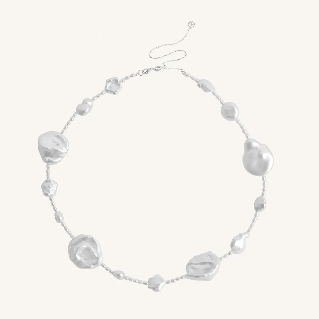 The  SILVER  Etta Pearl Necklace by  Francesca Jewellery from the Necklaces Collection.