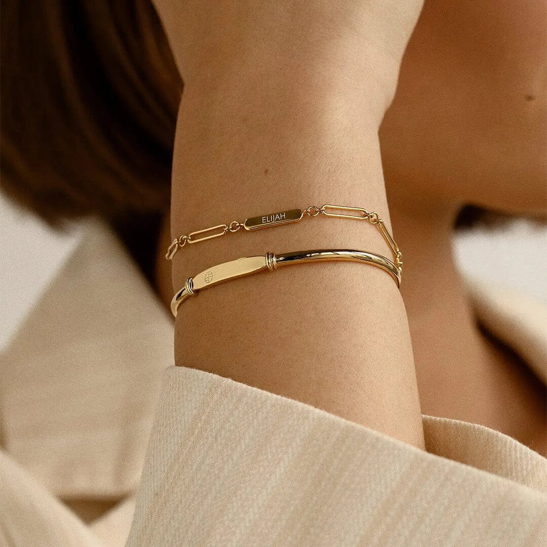 Etch Engravable Chain Bracelet 1 Panel
