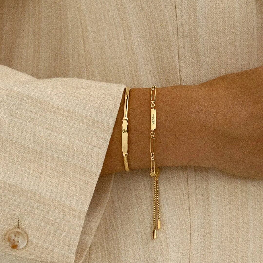Etch Engravable Chain Bracelet 1 Panel