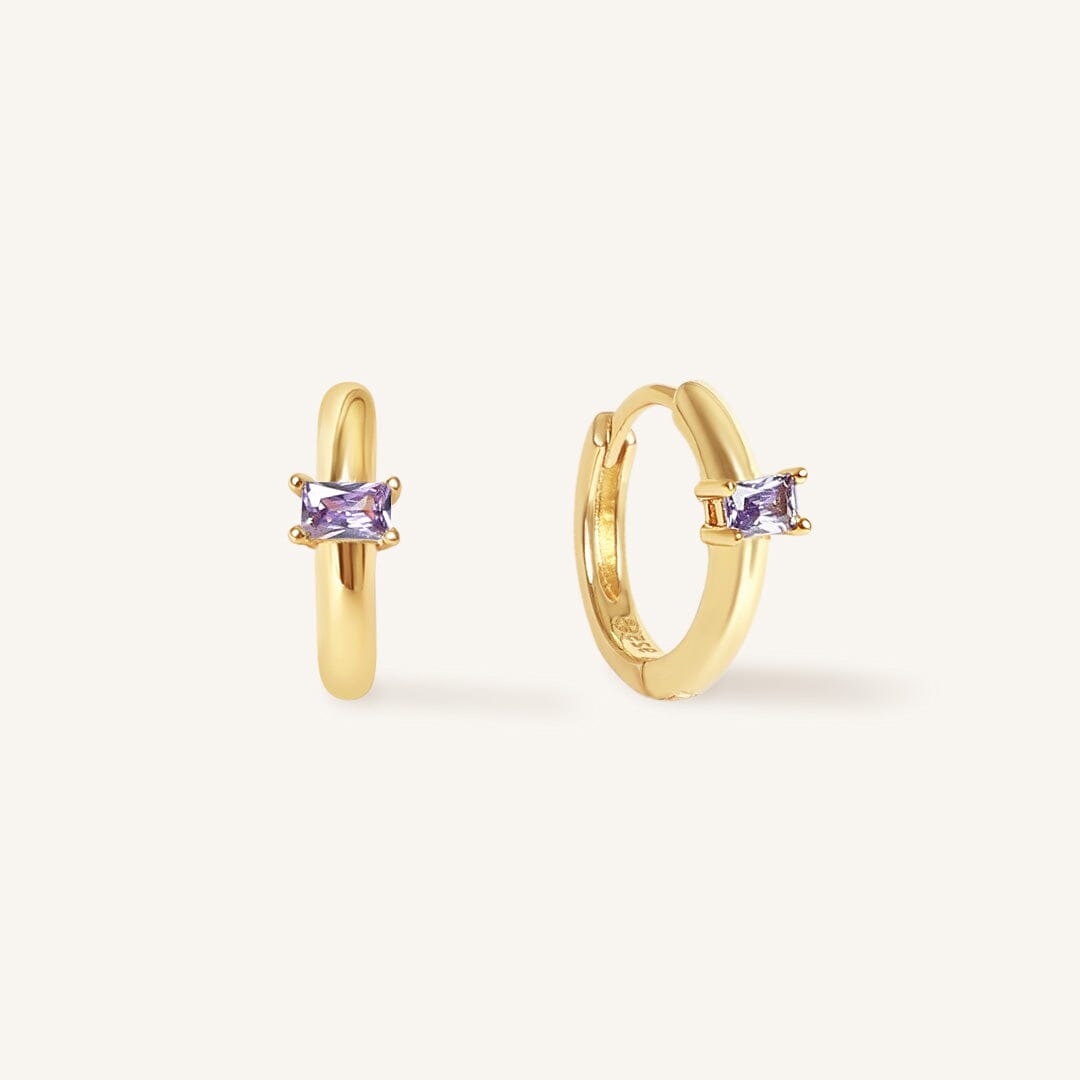 Birthstone Huggies