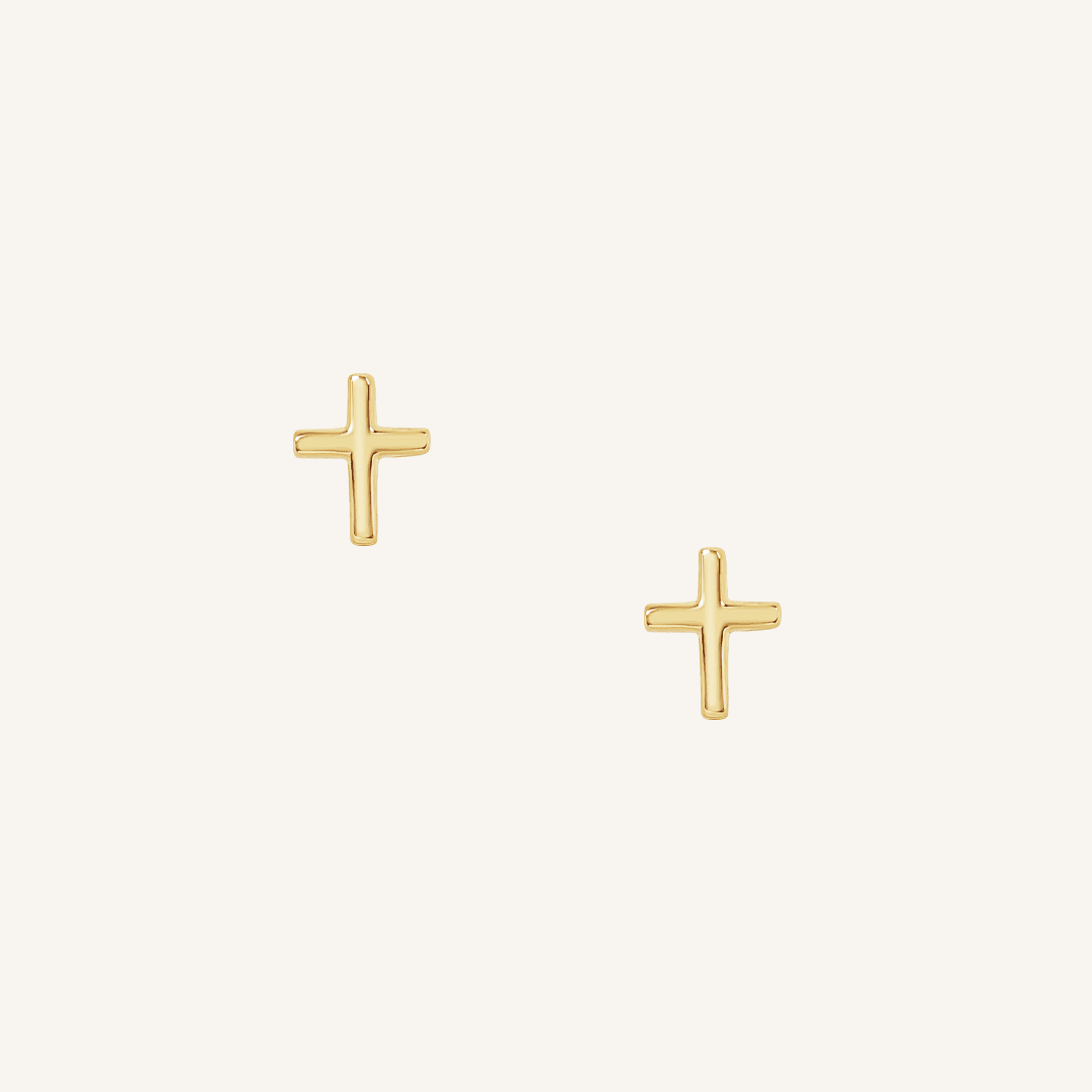Hope Cross Studs
