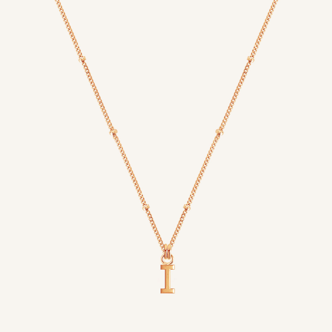 Letter Necklace Bobble Chain