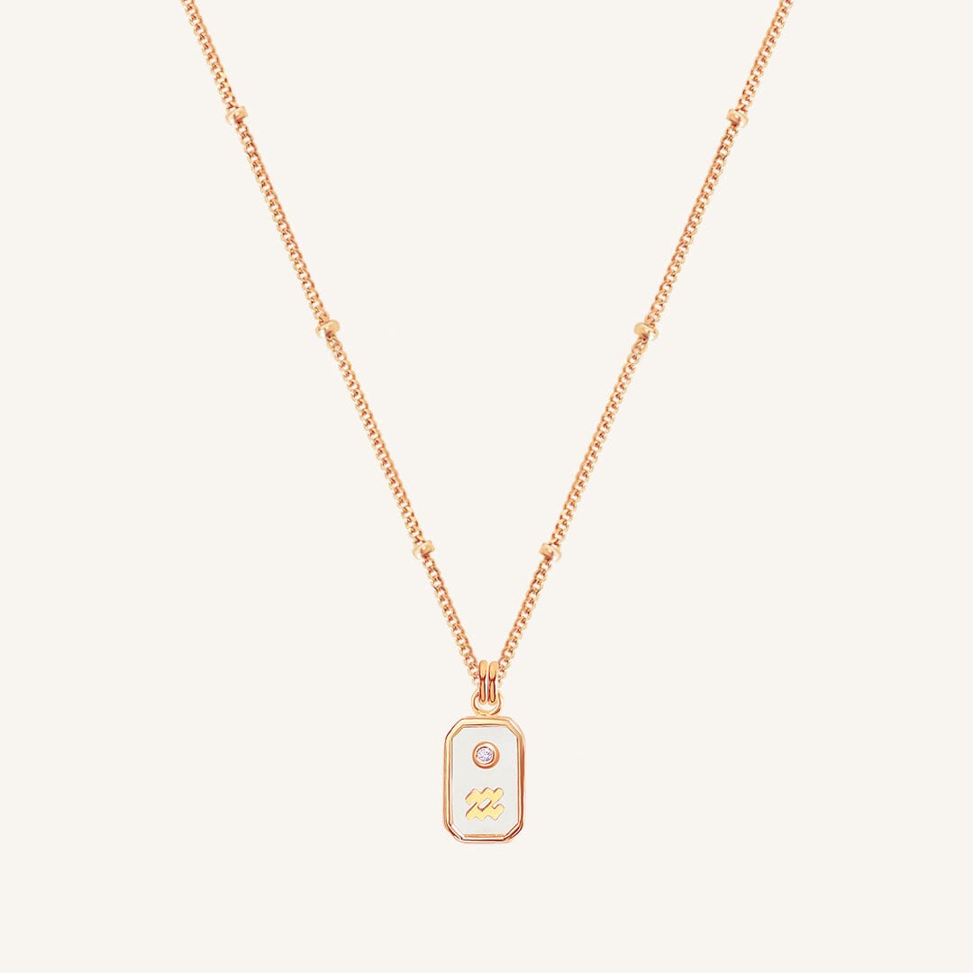 Iridescent Zodiac Necklace