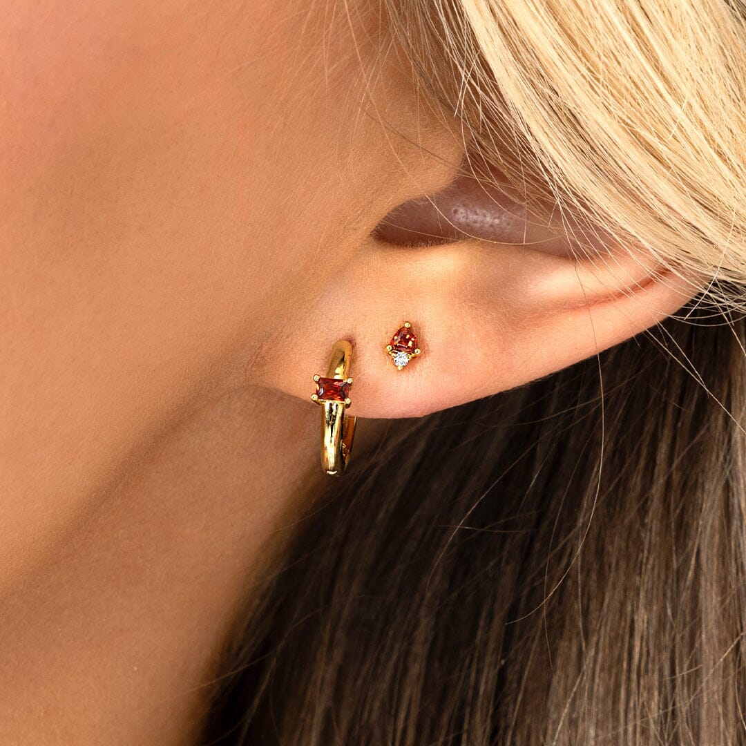 January Birthstone Studs