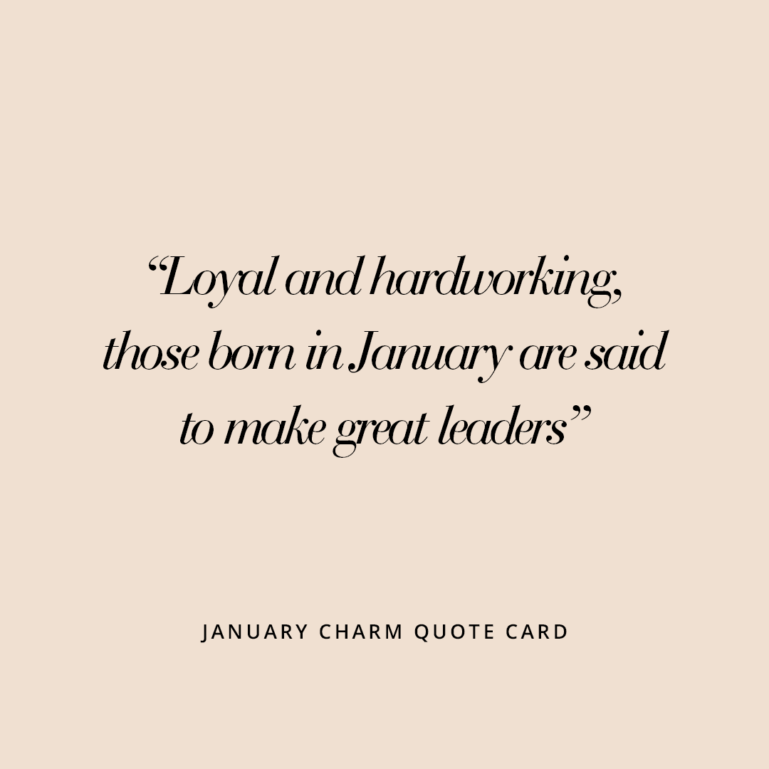 Etch Birthstone Charm January