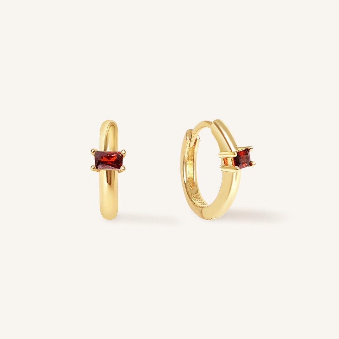Birthstone Huggies