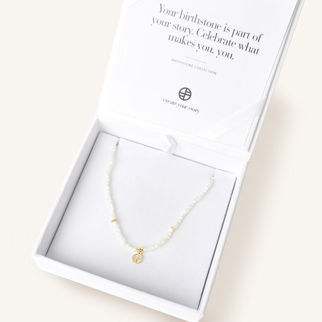 June Birthstone Necklace