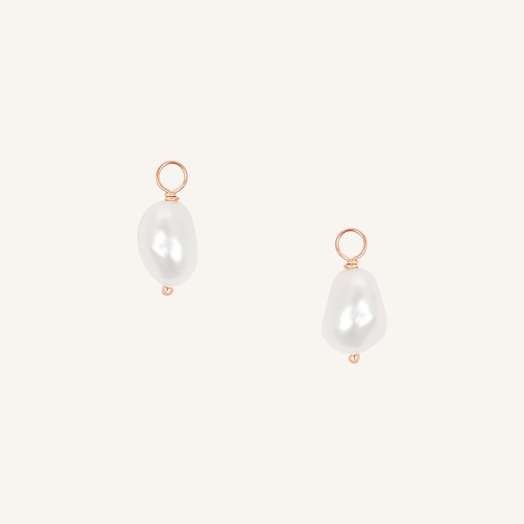 Keshi Pearl Hoop Charm (Set of 2)