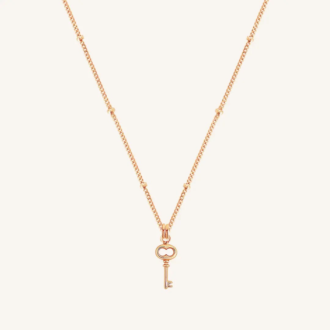 The ROSE-BOBBLE Key Necklace by Francesca Jewellery from the Necklaces Collection.