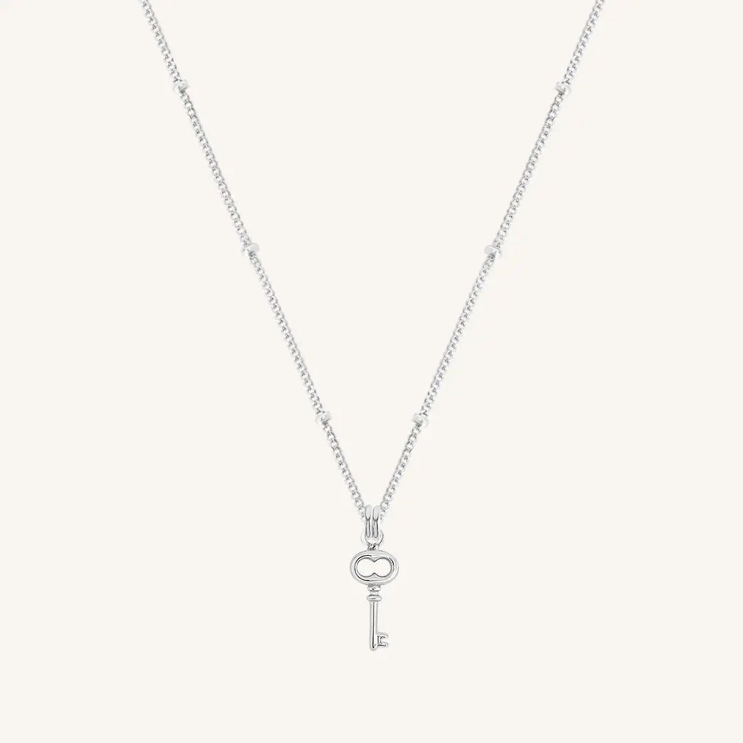 The SILVER-BOBBLE Key Necklace by Francesca Jewellery from the Necklaces Collection.
