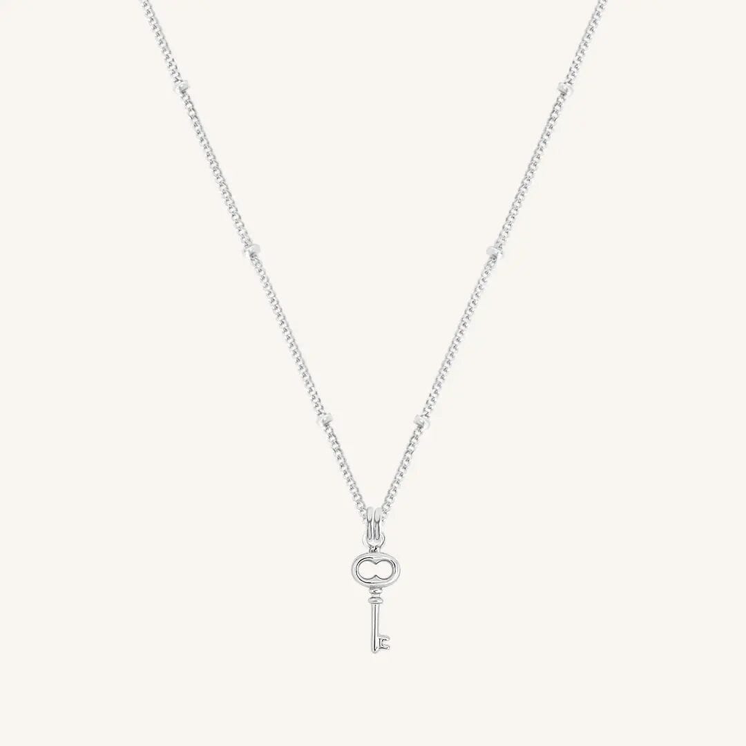 The SILVER-BOBBLE Key Necklace by Francesca Jewellery from the Necklaces Collection.