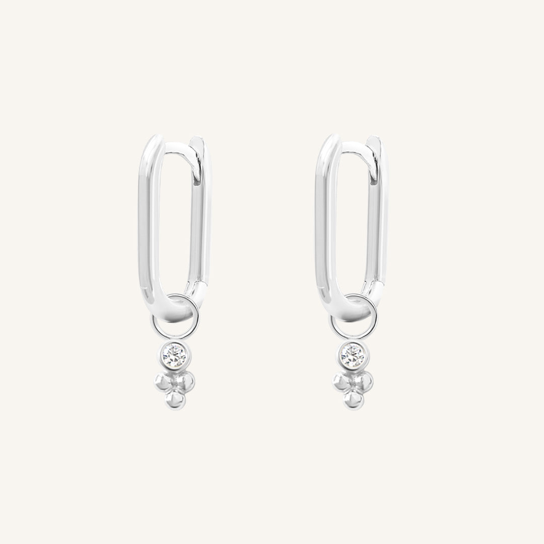 Clarity Rectangle Hoops