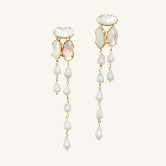 The  GOLD  PRE-ORDER : Muir Statement Earrings by  Francesca Jewellery from the Earrings Collection.
