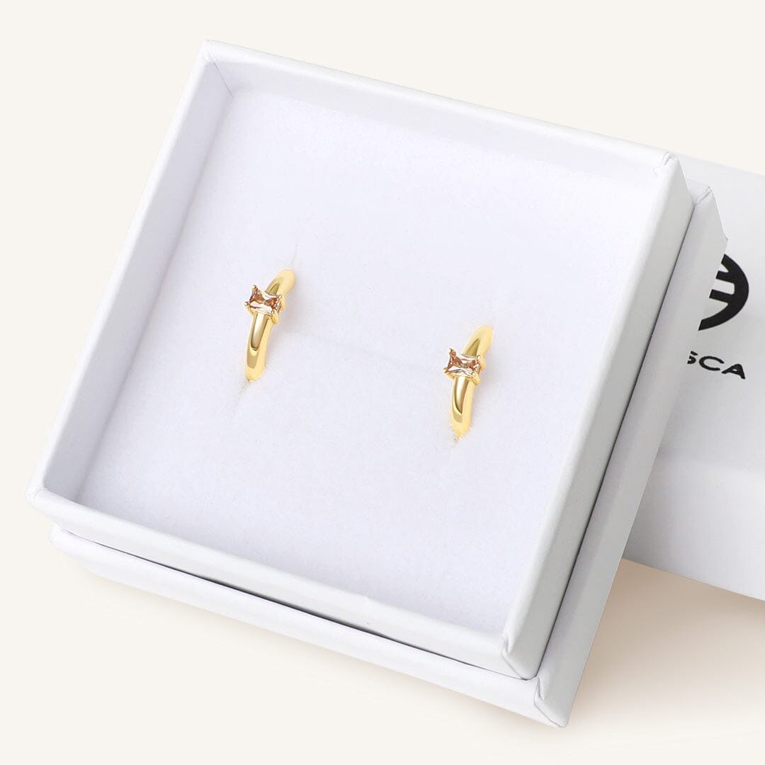 November Birthstone Huggies