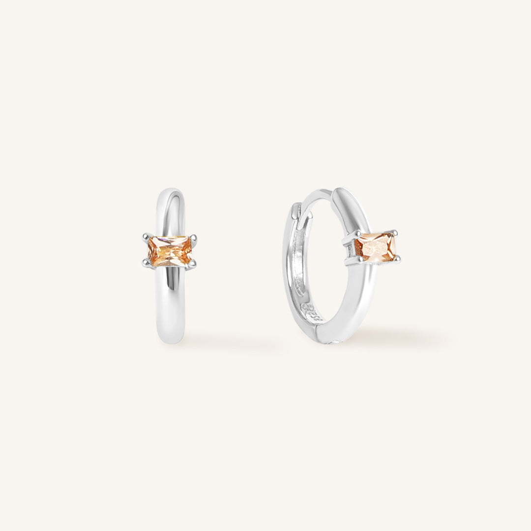 November Birthstone Huggies