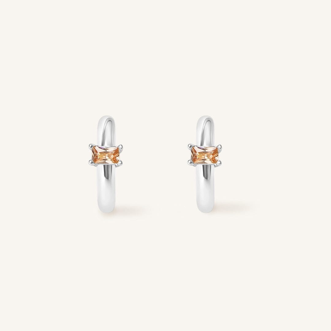 November Birthstone Huggies