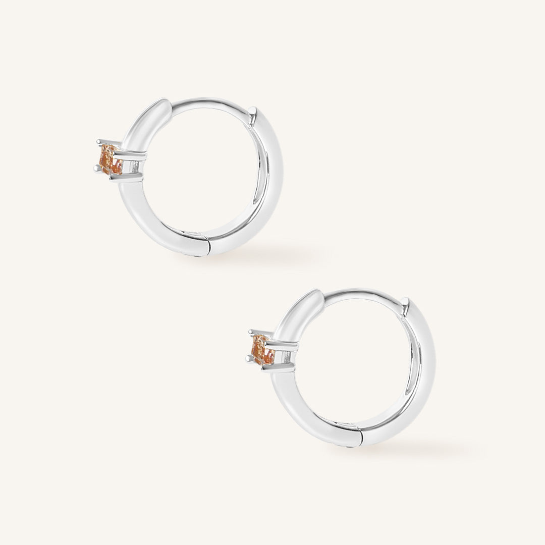 November Birthstone Huggies