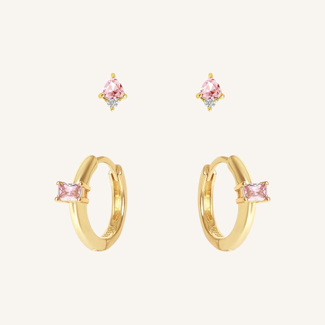 October Birthstone Earring Set