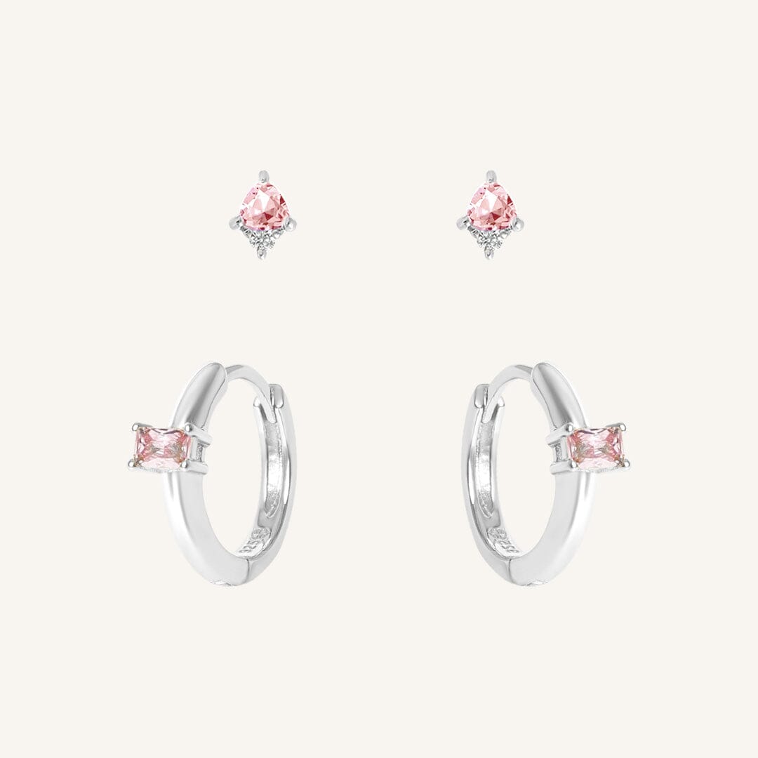 October Birthstone Earring Set