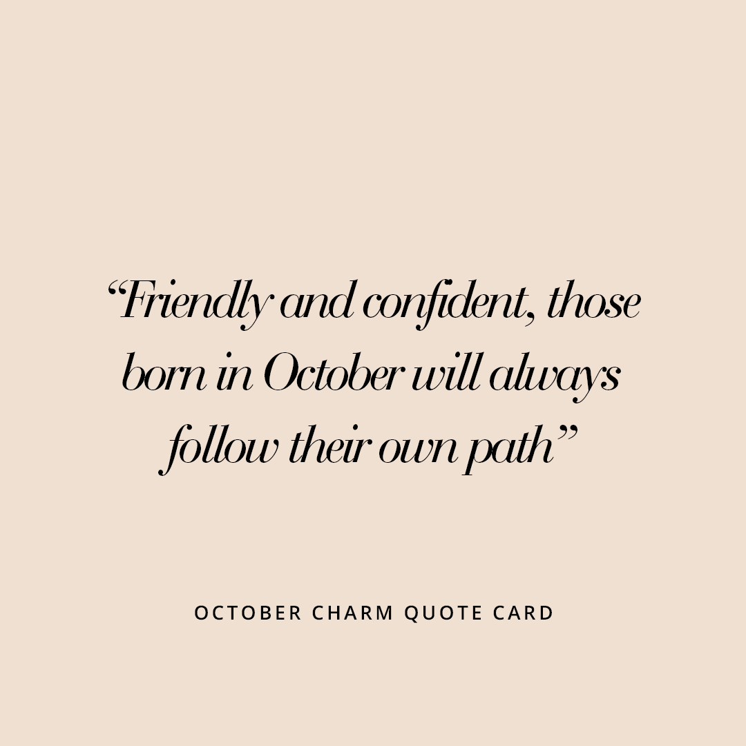 October Petite Birthstone Charm