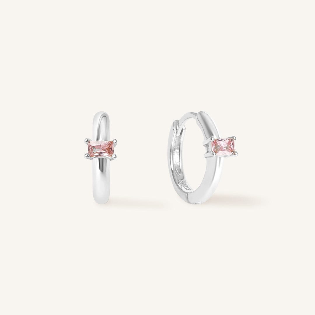 October Birthstone Huggies