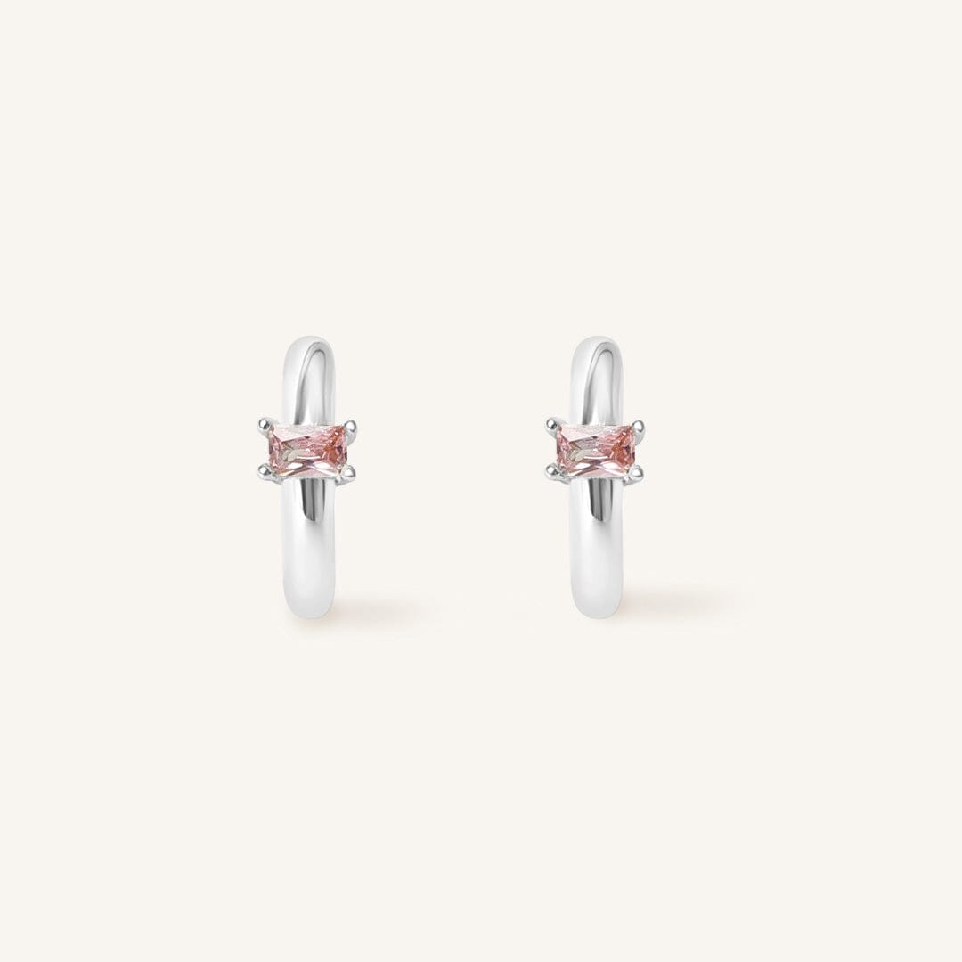 October Birthstone Huggies