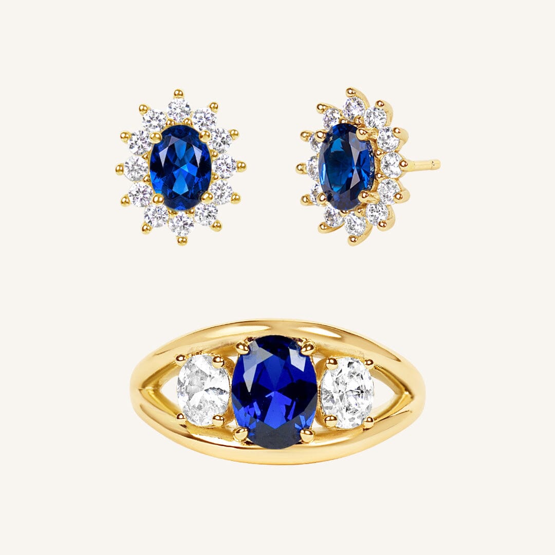 Odette Ring and Studs Set