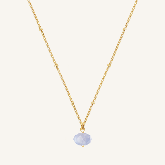 Opulent Blue Lace Agate Necklace