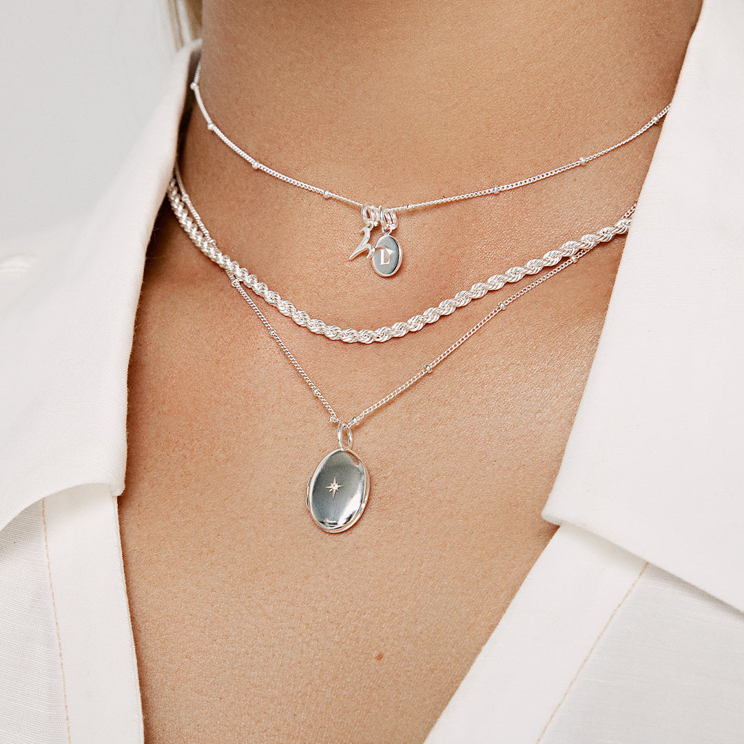 Oval Photo Locket Necklace