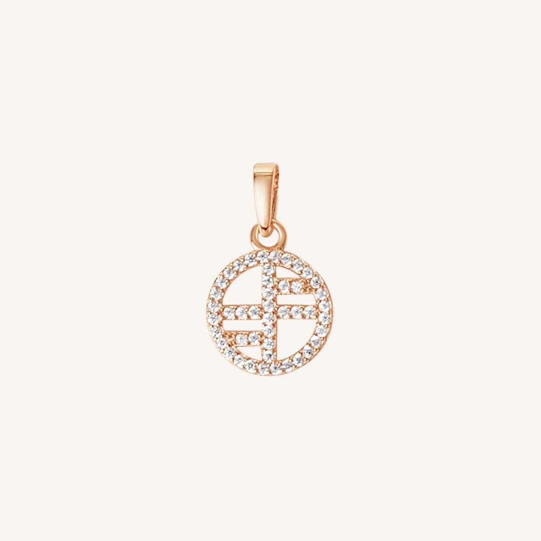 Pavé Logo Charm
