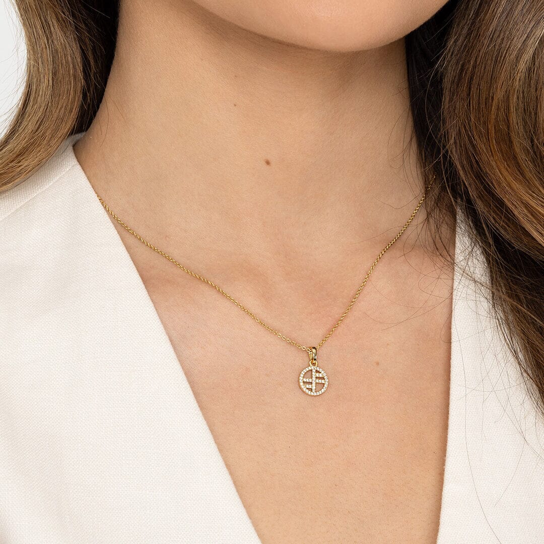 Pavé Logo Charm