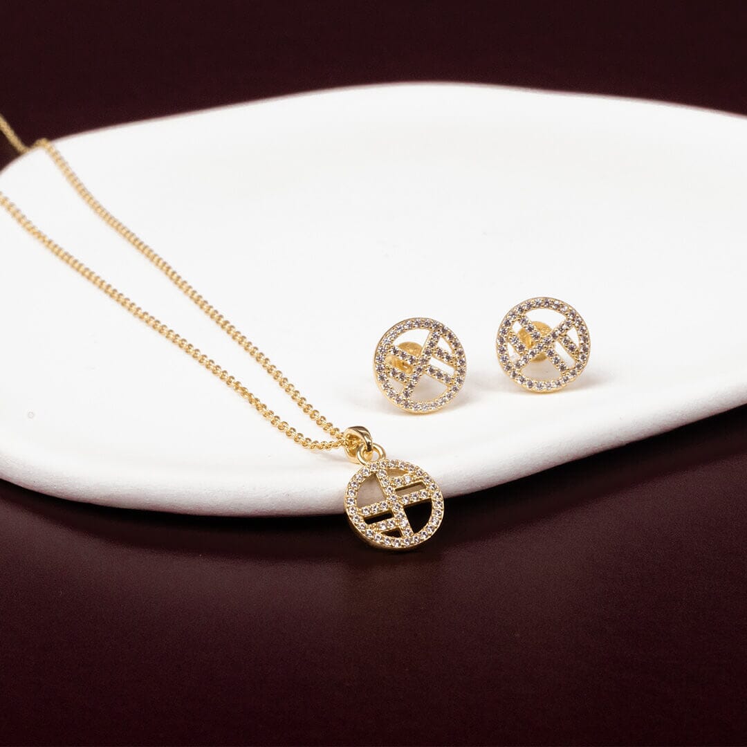 Pavé Logo Charm