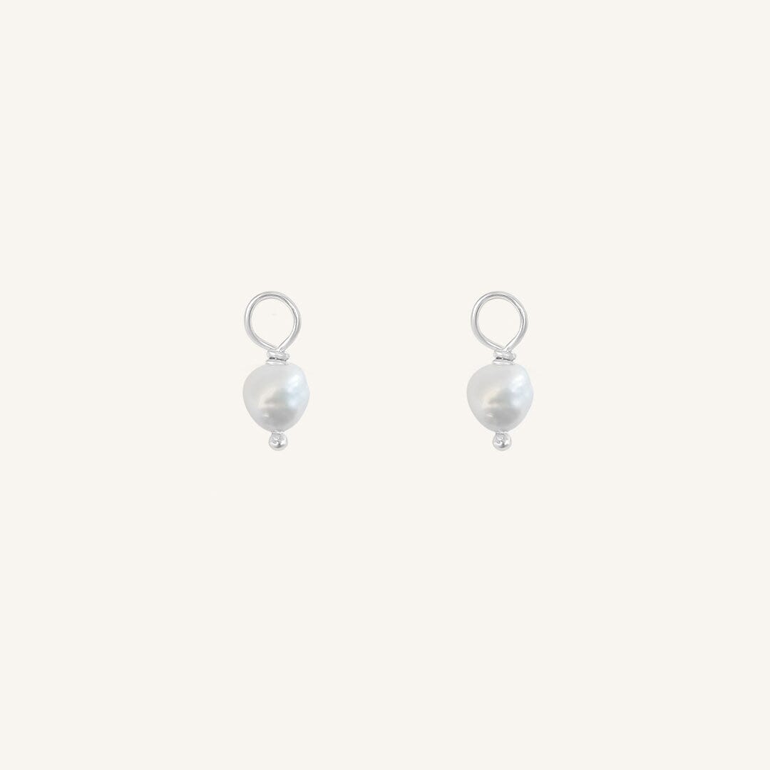 Pearl Hoop Charm - Stone of Potential (Set of 2)