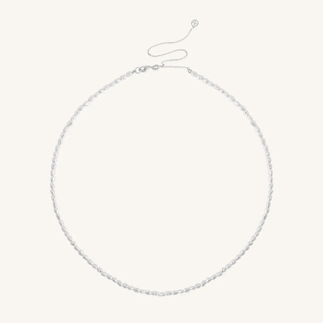 The SILVER Peggy Pearl Necklace by Francesca Jewellery from the Necklaces Collection.