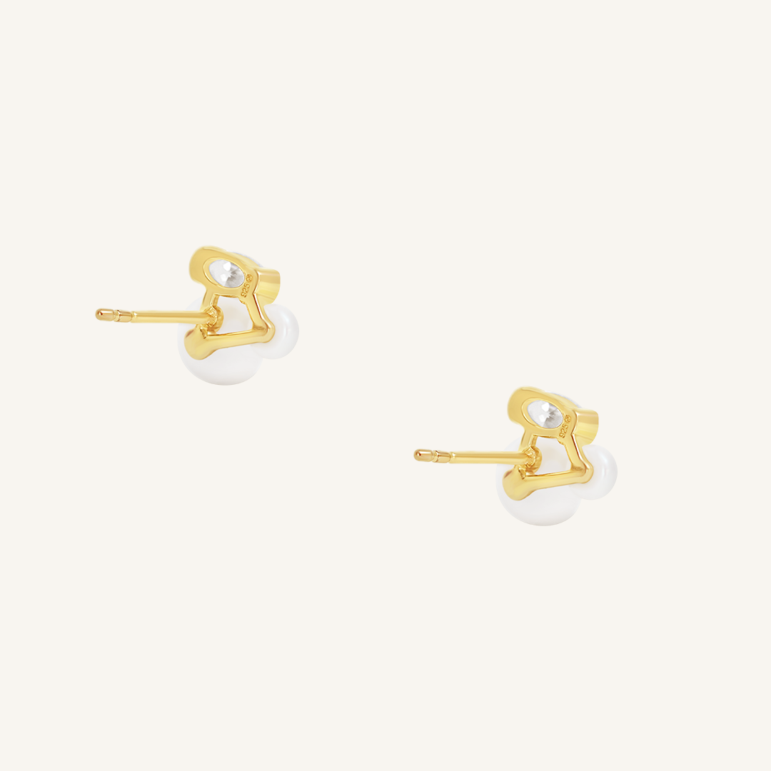 back of studs in gold