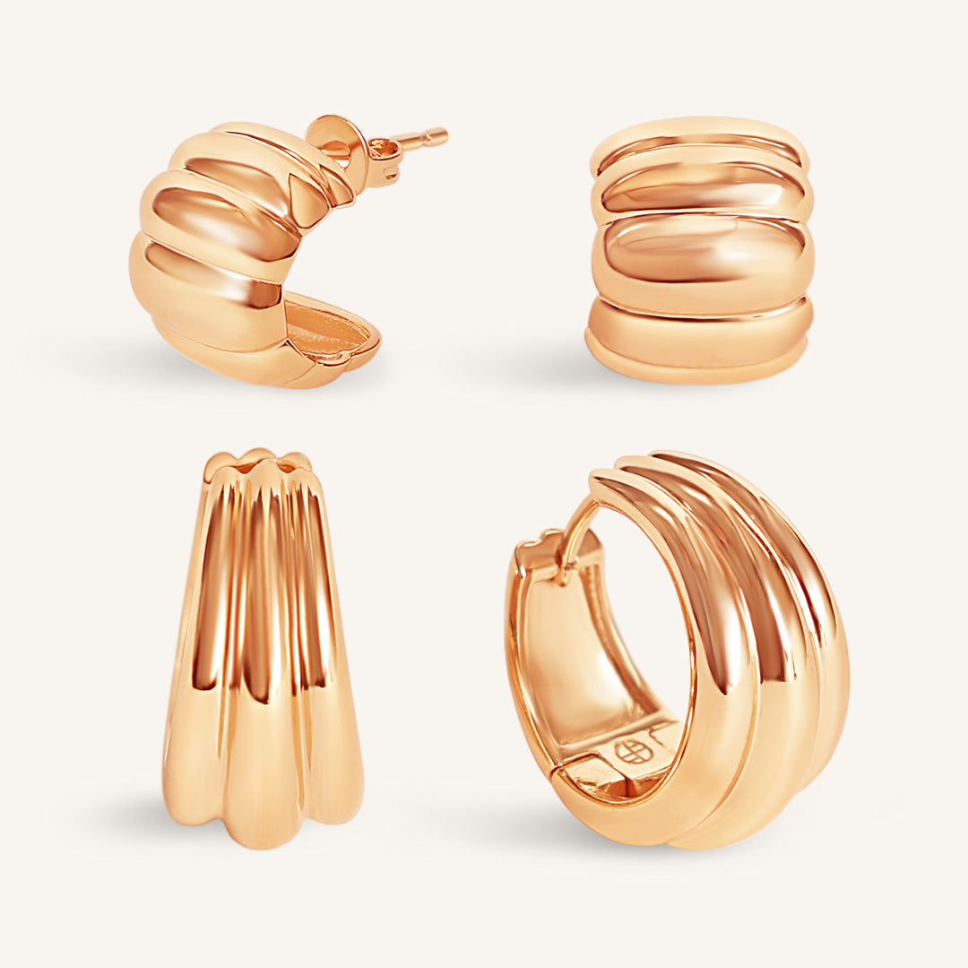 Bold & Cold Earring Set