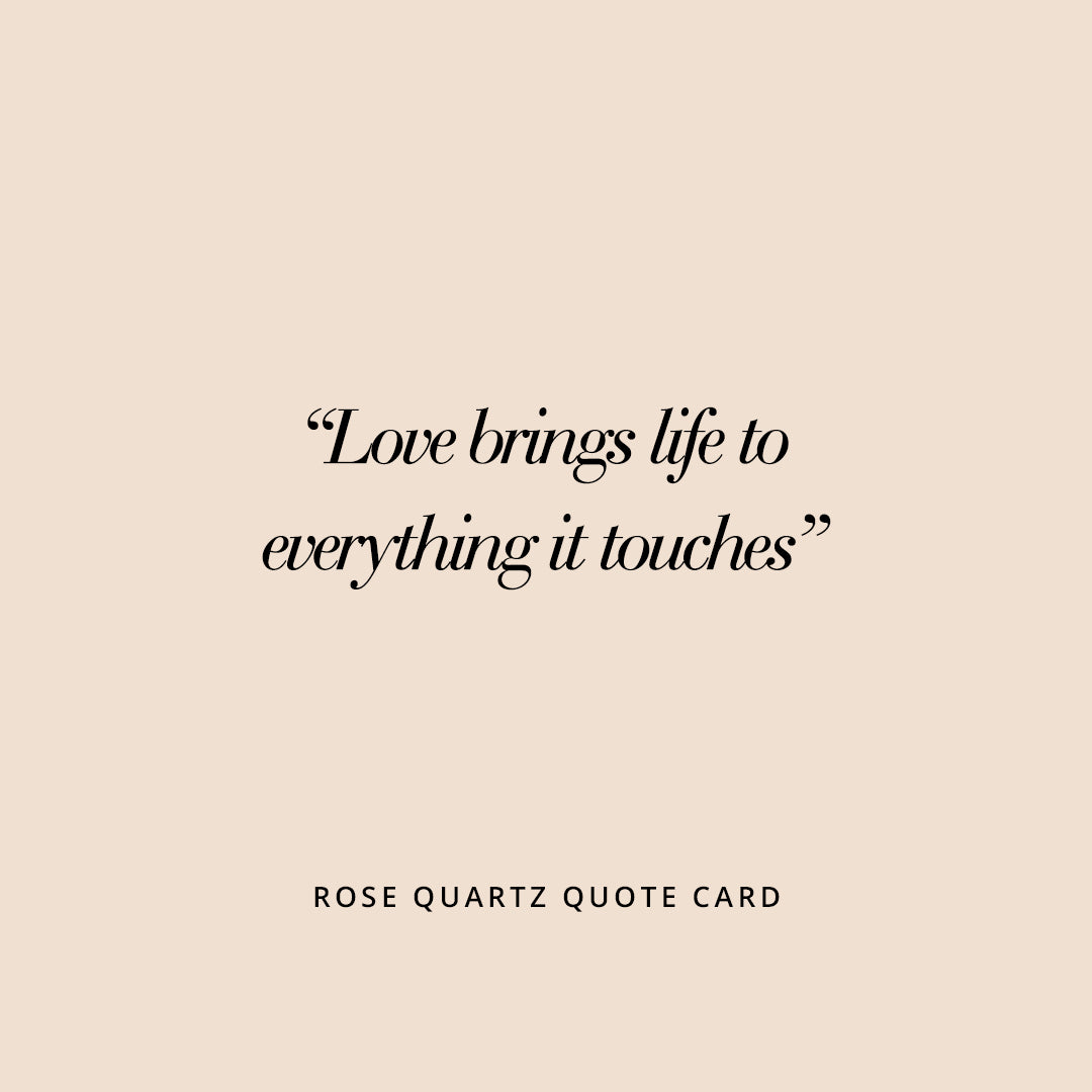 Rose Quartz Lumier Quote Card
