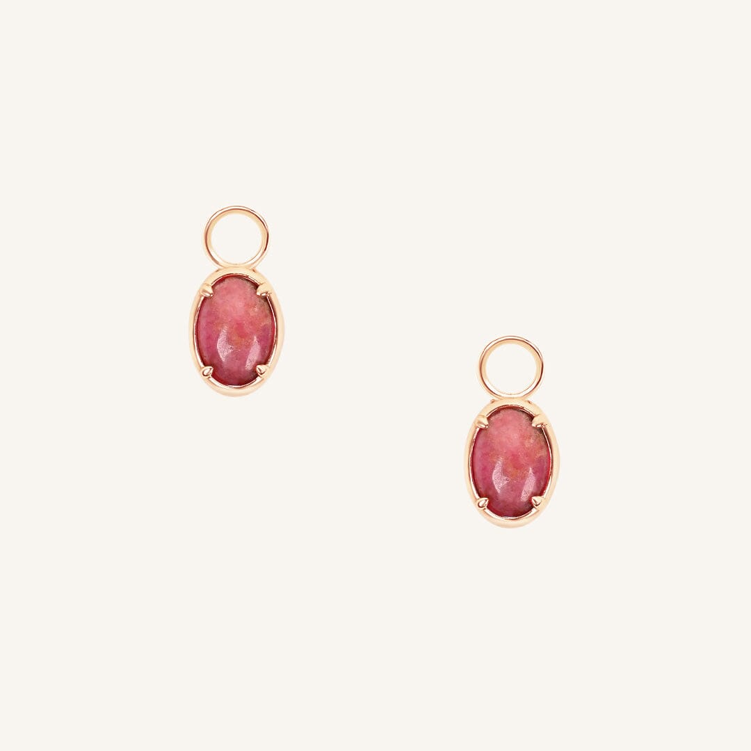 Rhodonite Haven Hoop Charm (Set of 2)