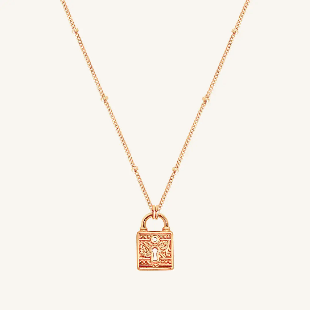 The ROSE-Bobble Sanctuary Keylock Necklace by Francesca Jewellery from the Necklaces Collection.