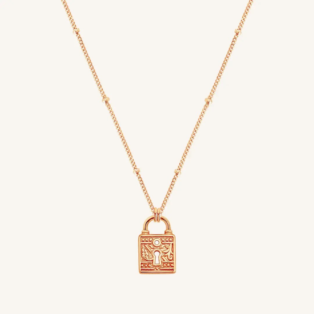 The ROSE-Bobble Sanctuary Keylock Necklace by Francesca Jewellery from the Necklaces Collection.